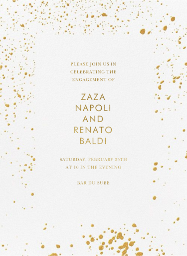 Splatter Cloth I by Paperless Post