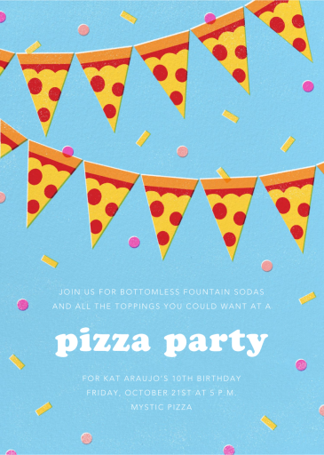 Five Easy Pizzas - Birthday Invitation by Paperless Post