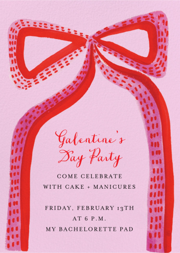 Spotted Bow - Party Invitation by Mr. Boddington's Studio