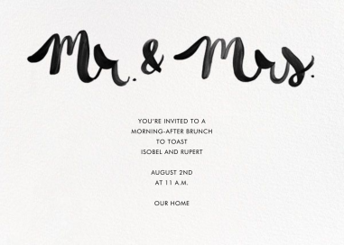 Mr. & Mrs. by Linda and Harriett