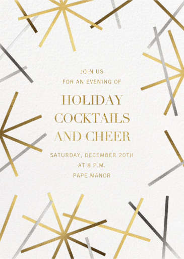 Snowflake Confetti - Corporate Holiday Party Invitation by Paperless Post