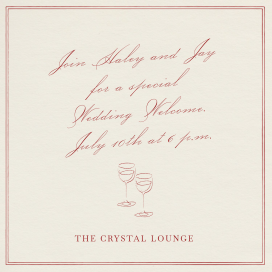 Toast and Sip - Wedding Weekend Invitation by Paperless Post