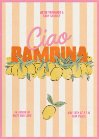 Hello Lemons - Baby Shower Invitation by Paperless Post