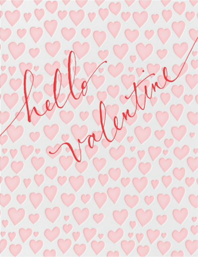 Hello Valentine - Valentine's Day Card by Linda and Harriett