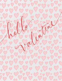 Hello Valentine - Valentine's Day Card by Linda and Harriett