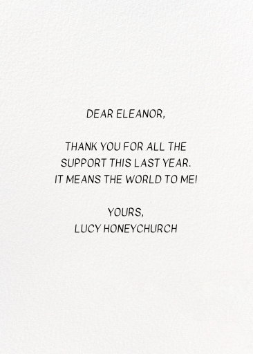 All Smiles by Hartland Cards - Back