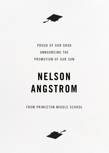 Confetti Caps (Photo) - Graduation Announcement by Paperless Post - Back