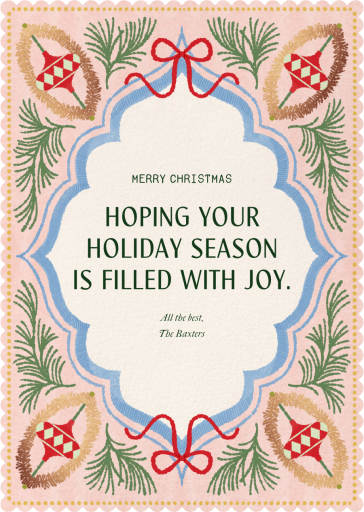 Fanciful Ornaments - Holiday Card by Paperless Post