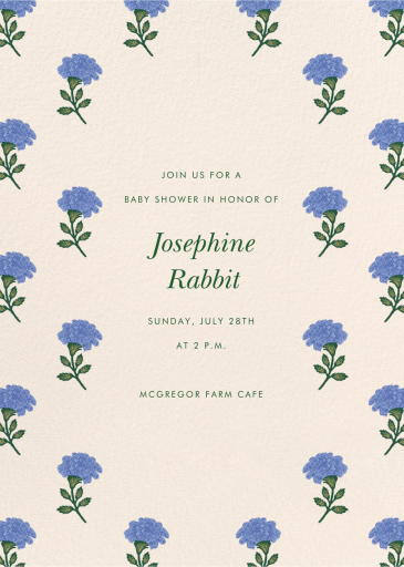 Dianthus Floral - Baby Shower Invitation by Rifle Paper Co.