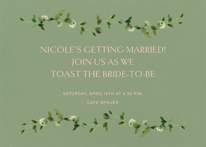 Cadenza - Bridal Shower Invitation by Venamour