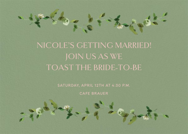 Cadenza - Bridal Shower Invitation by Venamour