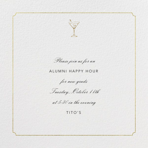 Indented Rounded Corners - Alumni Event Invitation by Paperless Post