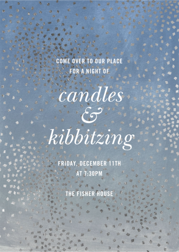 Fetti - Hanukkah Invitation by Kelly Wearstler