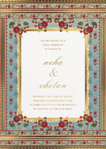 Ami - Indian Wedding Invitation by Anita Dongre