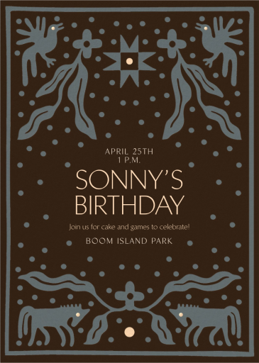 Kindred Spirits - Birthday Invitation by Rubinski Works