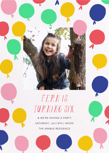 Up in the Air Photo - Birthday Invitation by Mr. Boddington's Studio