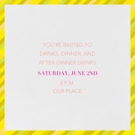 Lollipop - Dinner Party Invitation by Mr. Boddington's Studio