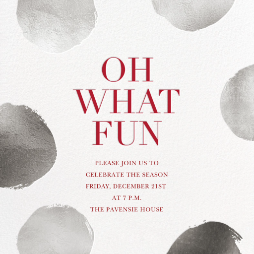 Holiday Superscale Dot - Invitation by Sugar Paper