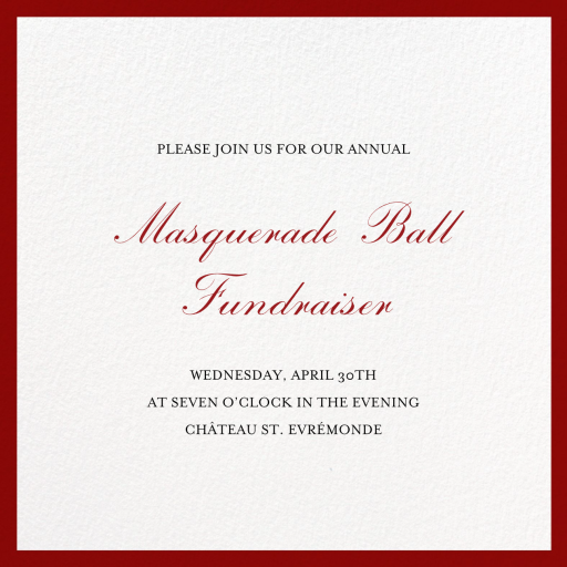 Red Square Border - Business Event Invitation by Paperless Post