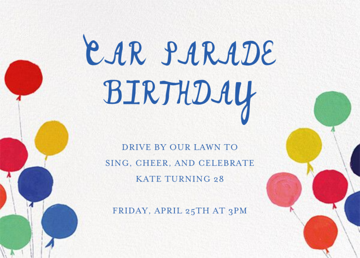 Balloons for the Bug (Invitation) by Mr. Boddington's Studio - Back