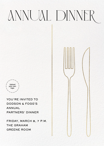 Cutlery - Business Event Invitation by Paperless Post