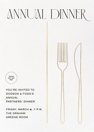 Cutlery - Business Event Invitation by Paperless Post