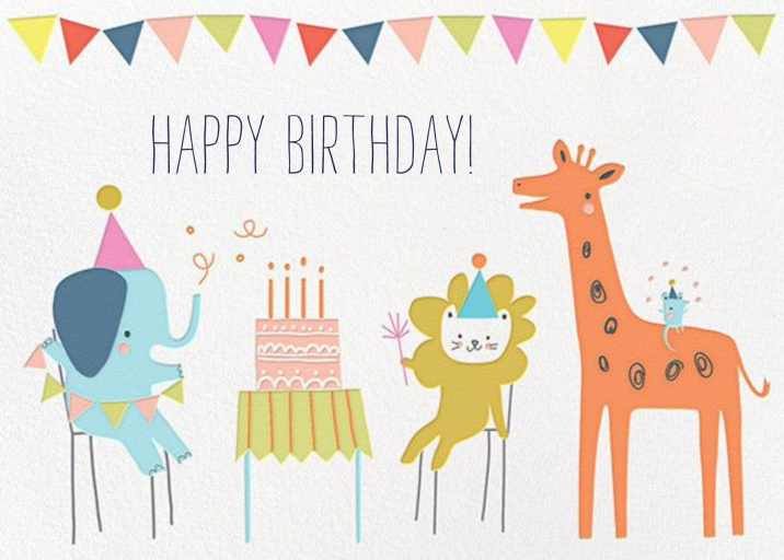 Jungle Birthday Bash (Greeting) - Birthday Card by Little Cube