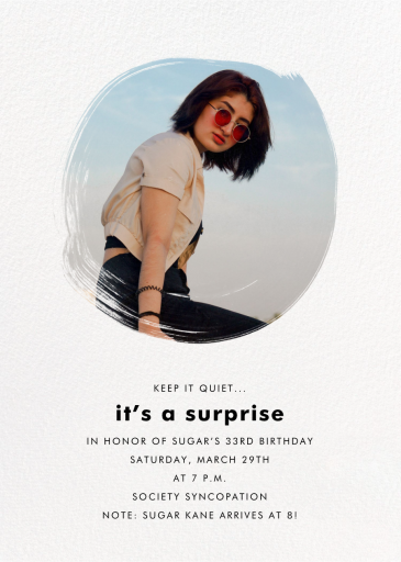 Painted Circle - Party Invitation by Paperless Post