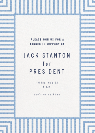 Seersucker Stripe - Fundraiser Invitation by kate spade new york