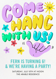 Chill Hang - Birthday Invitation by Hello!Lucky