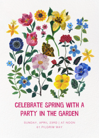 Les Coquelicots - Party Invitation by Nathalie Lété