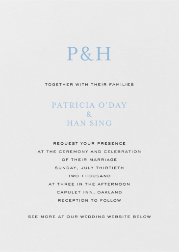 Pearl White Plain - Wedding Invitation by Crane & Co.