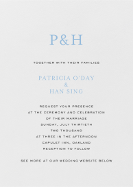 Pearl White Plain - Wedding Invitation by Crane & Co.