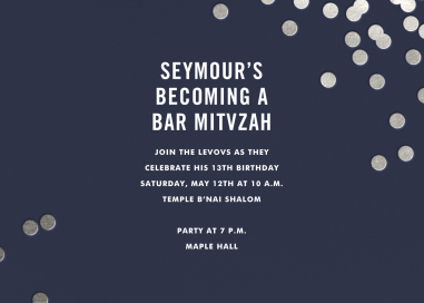 Confetti (Invitation) - Bar & Bat Mitzvah Invitation by kate spade new york