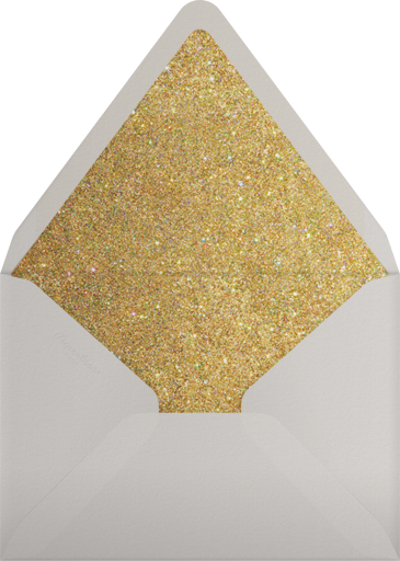 Photo 2027 Bold Gold Year Card Envelope