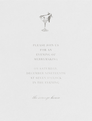 Tipsy Turvy - Winter Party Invitation by Paperless Post