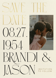 Simple Romance - Save the Date by Paperless Post