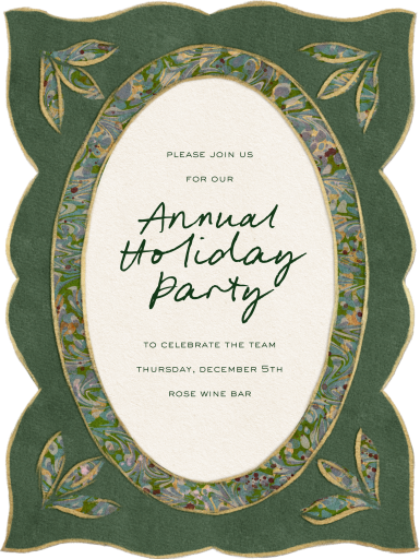 Ornate Pendant - Corporate Holiday Party Invitation by Fin Fellowes