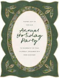 Ornate Pendant - Corporate Holiday Party Invitation by Fin Fellowes