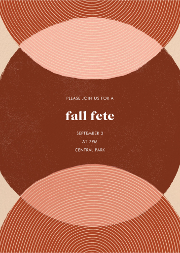 Concentrics - Fall Party Invitation by Paperless Post