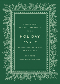 Berry Garden (Lucy Young) - Holiday Party Invitation by Dogwood Hill