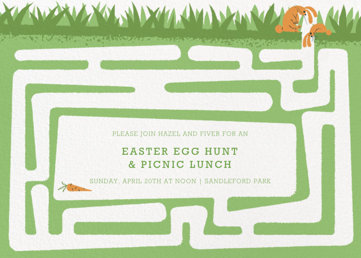 Hare and There - Easter Invitation by Paperless Post