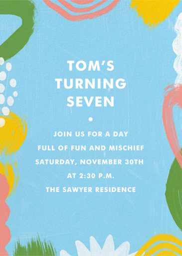 Giggles & Squiggles - Birthday Invitation by Paperless Post - Back