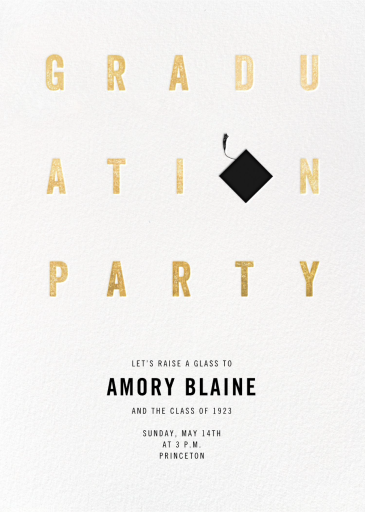 Degree in Letters - Graduation Party Invitation by Paperless Post