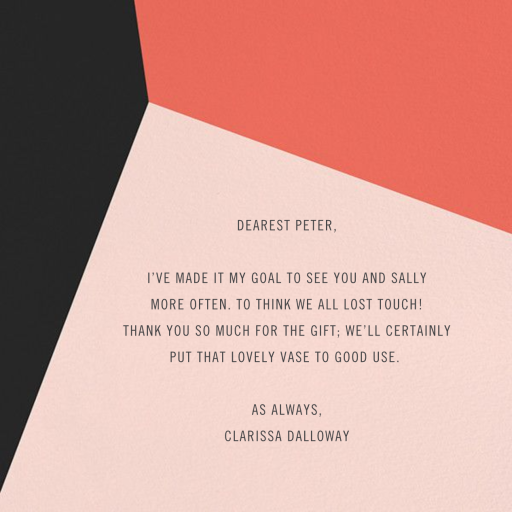 Featured Thanks by Paperless Post - Back