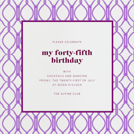 Cadogan - Birthday Invitation by Paperless Post