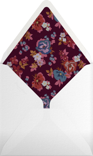 Deep Floral Border - Liberty Envelope