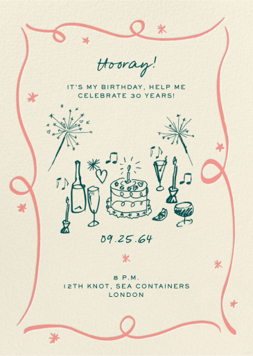 Where Sparks Fly - Birthday Invitation by Pulp Templates Co.