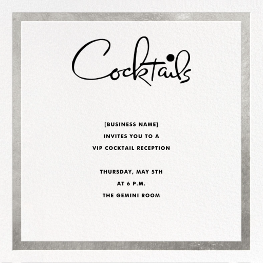 Classic Vintage - Cocktail Party Invitation by kate spade new york