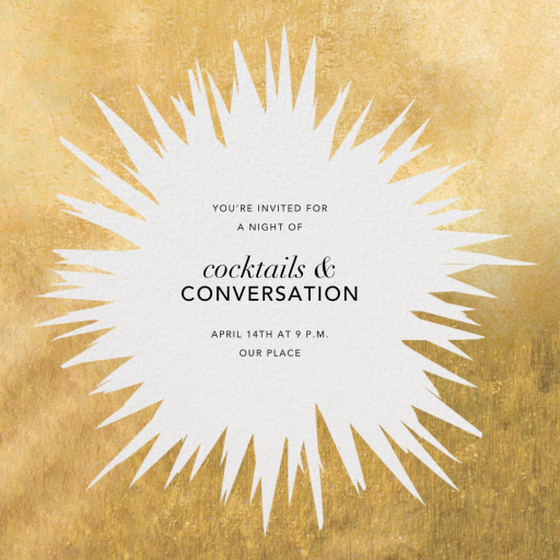 Sunburst - Party Invitation by Kelly Wearstler